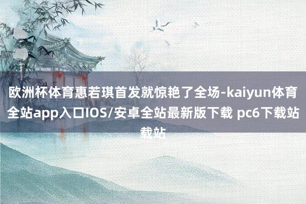 欧洲杯体育惠若琪首发就惊艳了全场-kaiyun体育全站app入口IOS/安卓全站最新版下载 pc6下载站