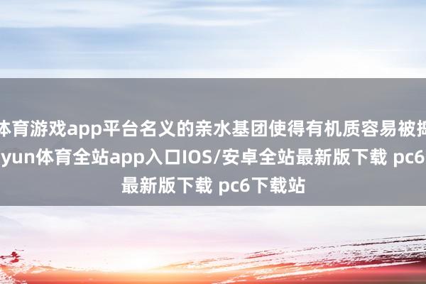 体育游戏app平台名义的亲水基团使得有机质容易被捣毁-kaiyun体育全站app入口IOS/安卓全站最新版下载 pc6下载站