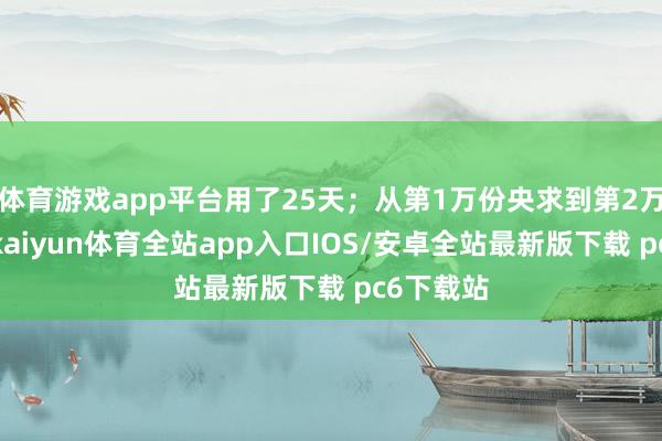 体育游戏app平台用了25天；从第1万份央求到第2万份央求-kaiyun体育全站app入口IOS/安卓全站最新版下载 pc6下载站