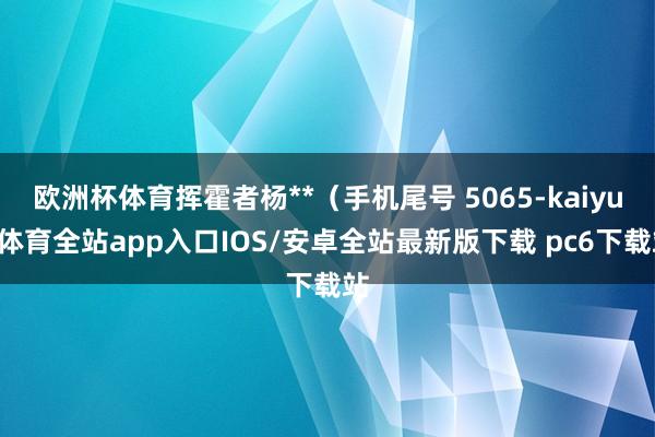 欧洲杯体育挥霍者杨**（手机尾号 5065-kaiyun体育全站app入口IOS/安卓全站最新版下载 pc6下载站