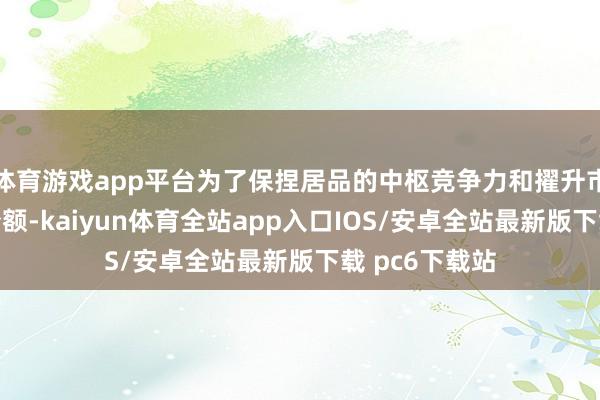 体育游戏app平台为了保捏居品的中枢竞争力和擢升市集闻明度及份额-kaiyun体育全站app入口IOS/安卓全站最新版下载 pc6下载站