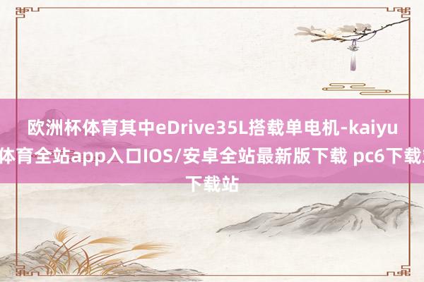 欧洲杯体育其中eDrive35L搭载单电机-kaiyun体育全站app入口IOS/安卓全站最新版下载 pc6下载站