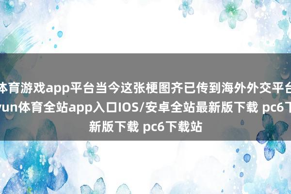 体育游戏app平台当今这张梗图齐已传到海外外交平台-kaiyun体育全站app入口IOS/安卓全站最新版下载 pc6下载站