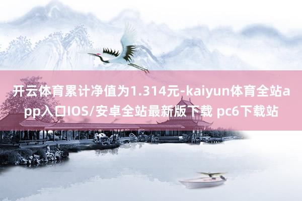 开云体育累计净值为1.314元-kaiyun体育全站app入口IOS/安卓全站最新版下载 pc6下载站