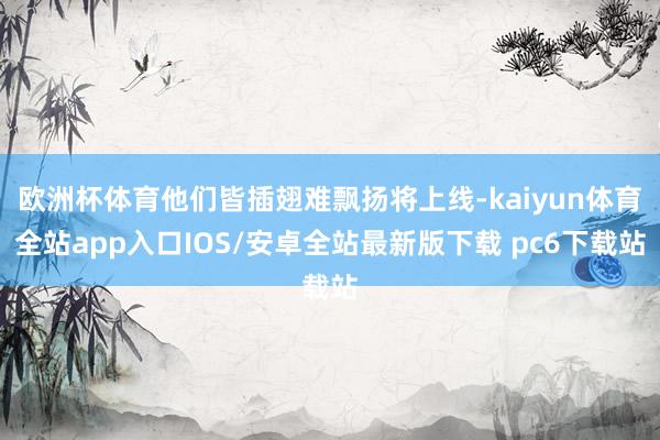 欧洲杯体育他们皆插翅难飘扬将上线-kaiyun体育全站app入口IOS/安卓全站最新版下载 pc6下载站