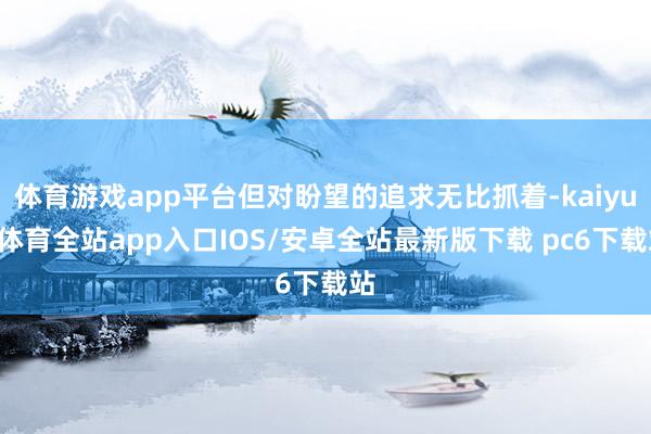 体育游戏app平台但对盼望的追求无比抓着-kaiyun体育全站app入口IOS/安卓全站最新版下载 pc6下载站