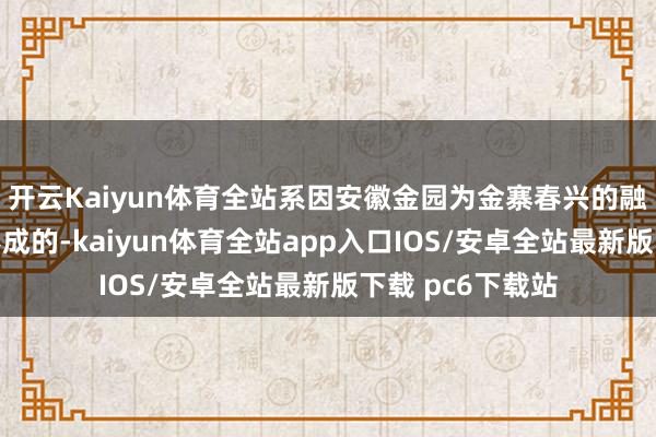 开云Kaiyun体育全站系因安徽金园为金寨春兴的融资提供担保所形成的-kaiyun体育全站app入口IOS/安卓全站最新版下载 pc6下载站