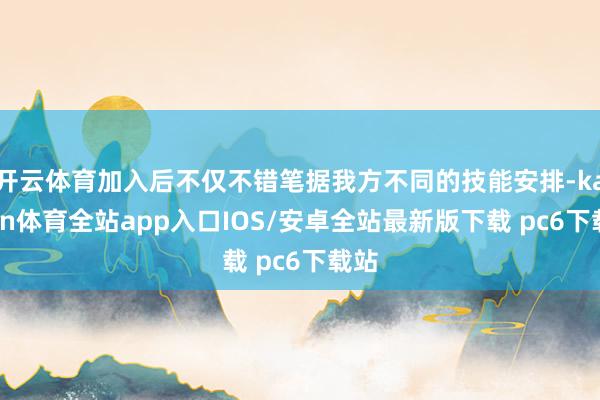 开云体育加入后不仅不错笔据我方不同的技能安排-kaiyun体育全站app入口IOS/安卓全站最新版下载 pc6下载站