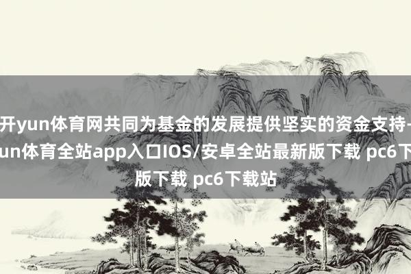 开yun体育网共同为基金的发展提供坚实的资金支持-kaiyun体育全站app入口IOS/安卓全站最新版下载 pc6下载站