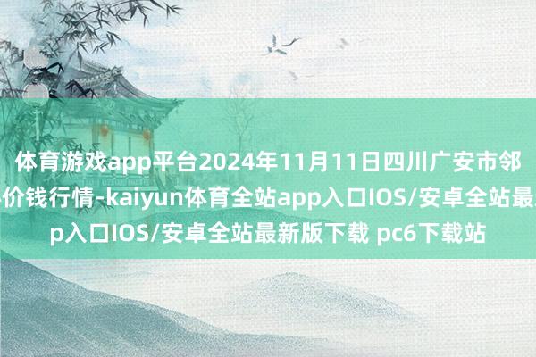 体育游戏app平台2024年11月11日四川广安市邻水县农居品往还中心价钱行情-kaiyun体育全站app入口IOS/安卓全站最新版下载 pc6下载站