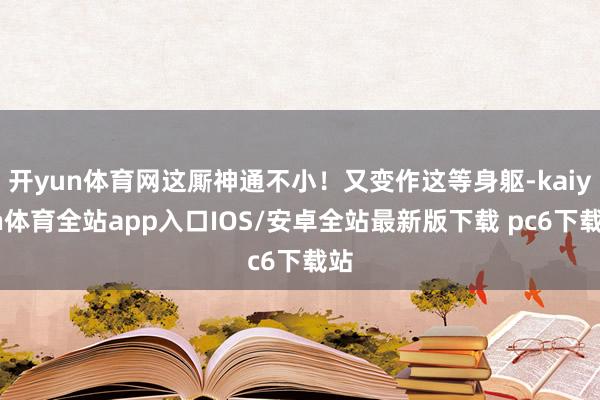 开yun体育网这厮神通不小！又变作这等身躯-kaiyun体育全站app入口IOS/安卓全站最新版下载 pc6下载站