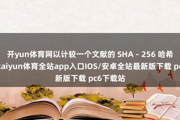 开yun体育网以计较一个文献的 SHA - 256 哈希值为例-kaiyun体育全站app入口IOS/安卓全站最新版下载 pc6下载站