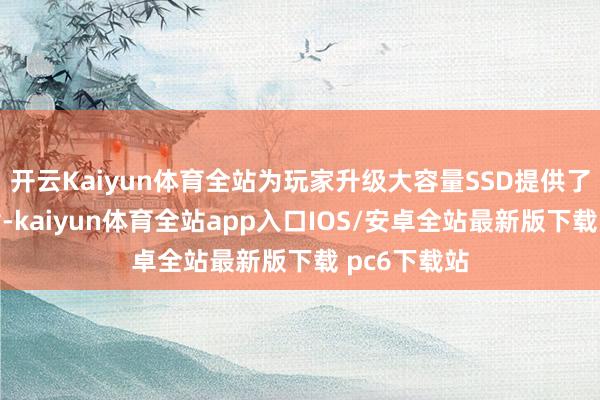 开云Kaiyun体育全站为玩家升级大容量SSD提供了有余的因循-kaiyun体育全站app入口IOS/安卓全站最新版下载 pc6下载站