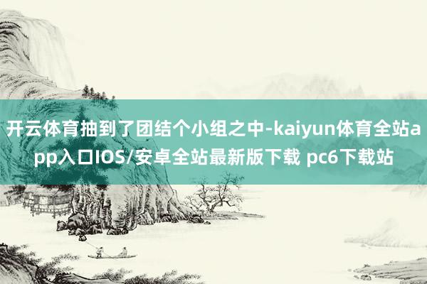 开云体育抽到了团结个小组之中-kaiyun体育全站app入口IOS/安卓全站最新版下载 pc6下载站