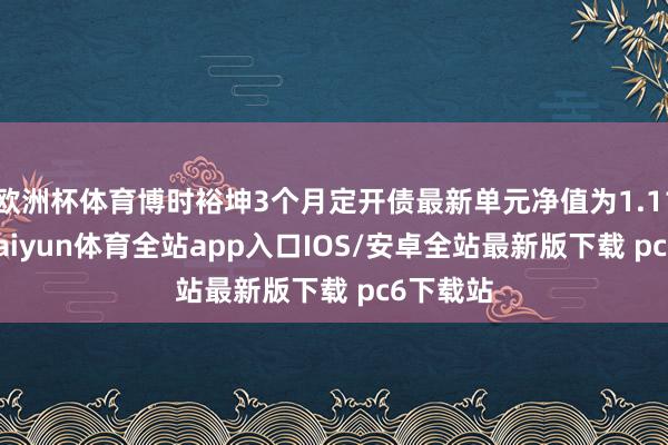 欧洲杯体育博时裕坤3个月定开债最新单元净值为1.1126元-kaiyun体育全站app入口IOS/安卓全站最新版下载 pc6下载站