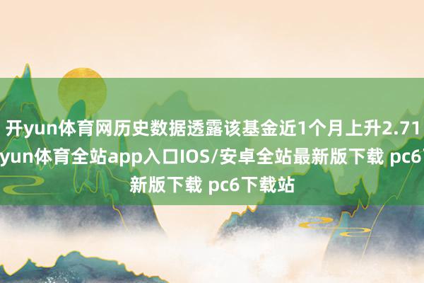 开yun体育网历史数据透露该基金近1个月上升2.71%-kaiyun体育全站app入口IOS/安卓全站最新版下载 pc6下载站