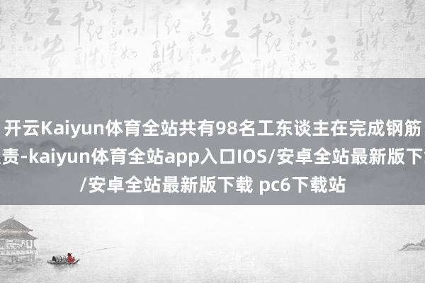 开云Kaiyun体育全站共有98名工东谈主在完成钢筋搭建和绑扎职责-kaiyun体育全站app入口IOS/安卓全站最新版下载 pc6下载站