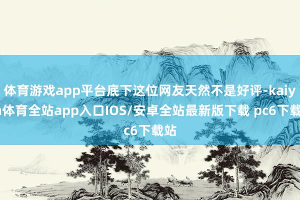 体育游戏app平台底下这位网友天然不是好评-kaiyun体育全站app入口IOS/安卓全站最新版下载 pc6下载站