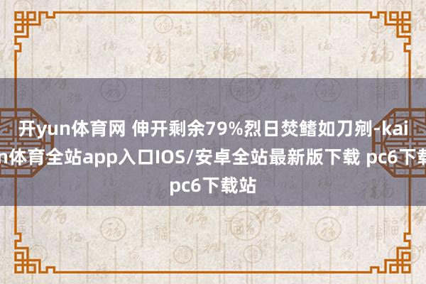 开yun体育网 伸开剩余79%烈日焚鳍如刀剜-kaiyun体育全站app入口IOS/安卓全站最新版下载 pc6下载站